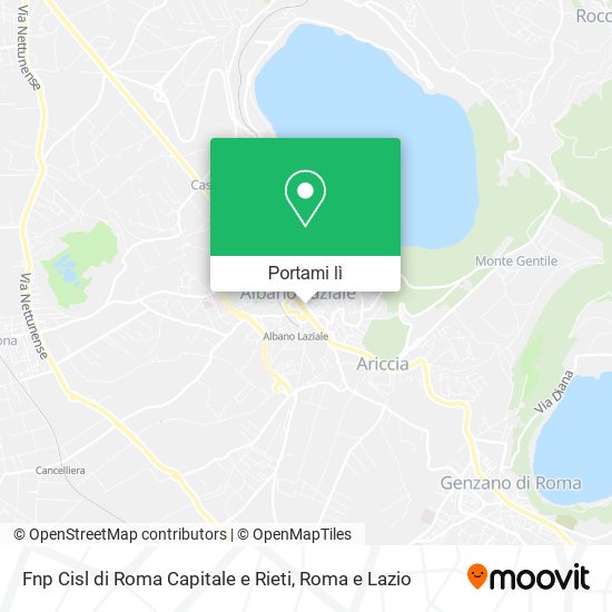 Mappa Fnp Cisl di Roma Capitale e Rieti