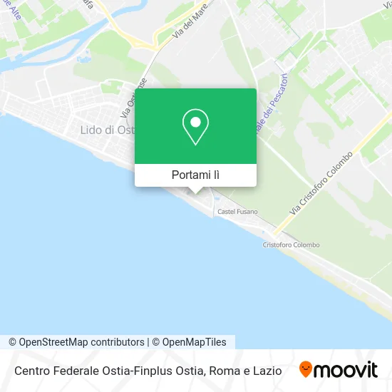 Mappa Centro Federale Ostia-Finplus Ostia