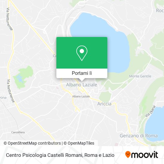 Mappa Centro Psicologia Castelli Romani