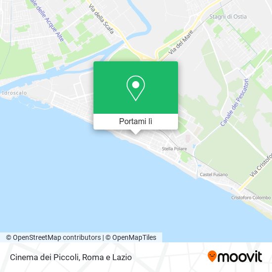 Mappa Cinema dei Piccoli