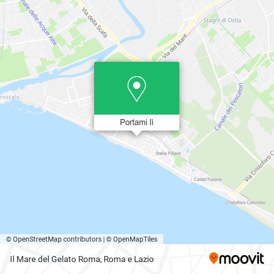 Mappa Il Mare del Gelato Roma