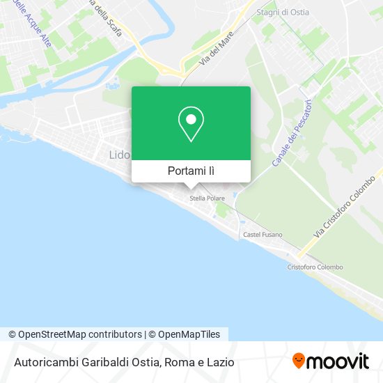 Mappa Autoricambi Garibaldi Ostia