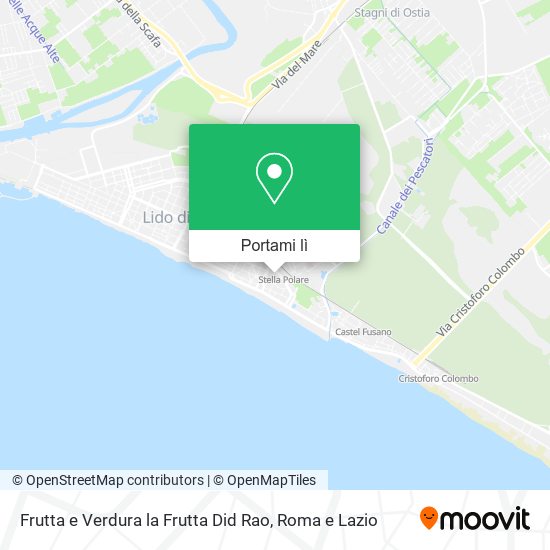 Mappa Frutta e Verdura la Frutta Did Rao