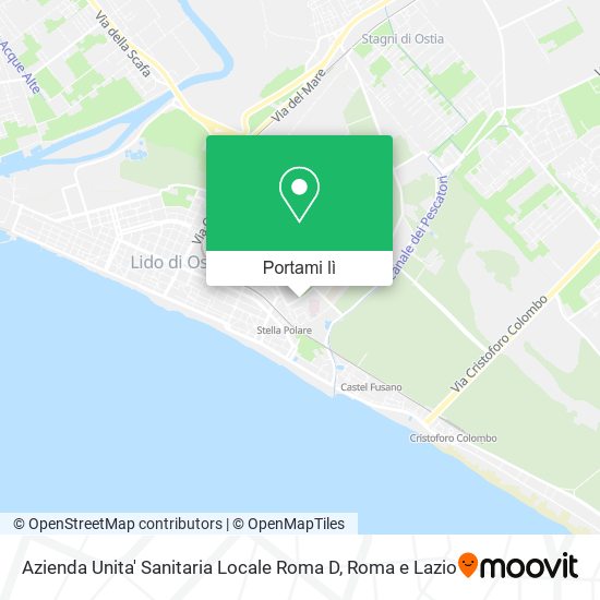 Mappa Azienda Unita' Sanitaria Locale Roma D
