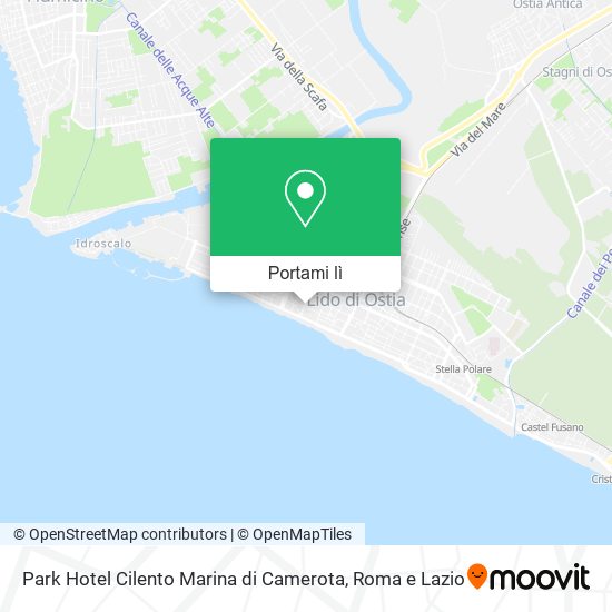 Mappa Park Hotel Cilento Marina di Camerota