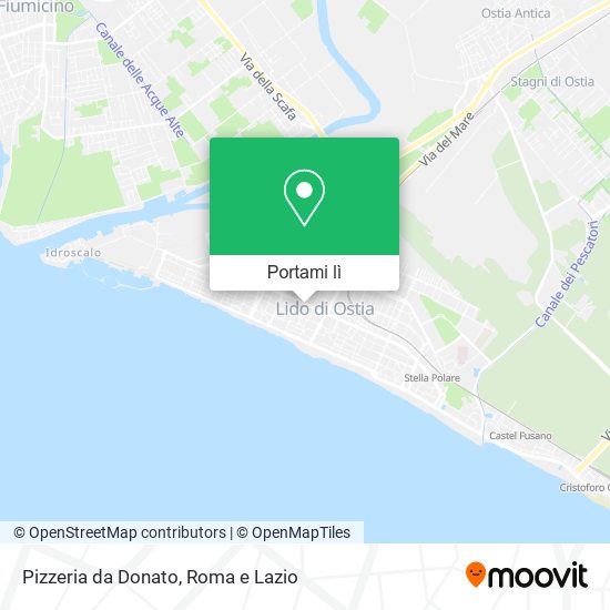 Mappa Pizzeria da Donato
