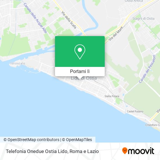 Mappa Telefonia Onedue Ostia Lido