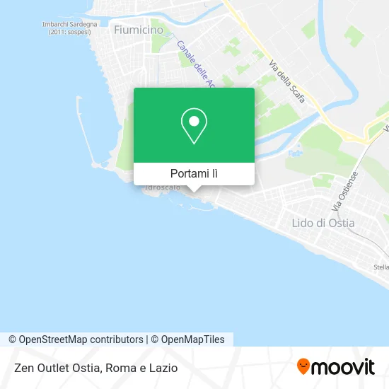Mappa Zen Outlet Ostia