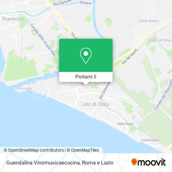 Mappa Guendalina Vinomusicaecucina