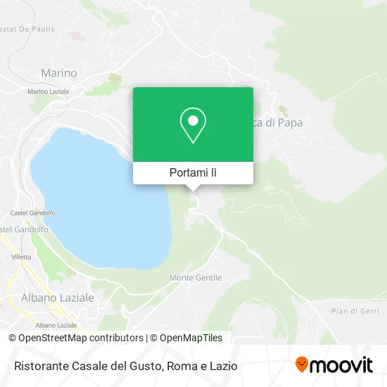 Mappa Ristorante Casale del Gusto