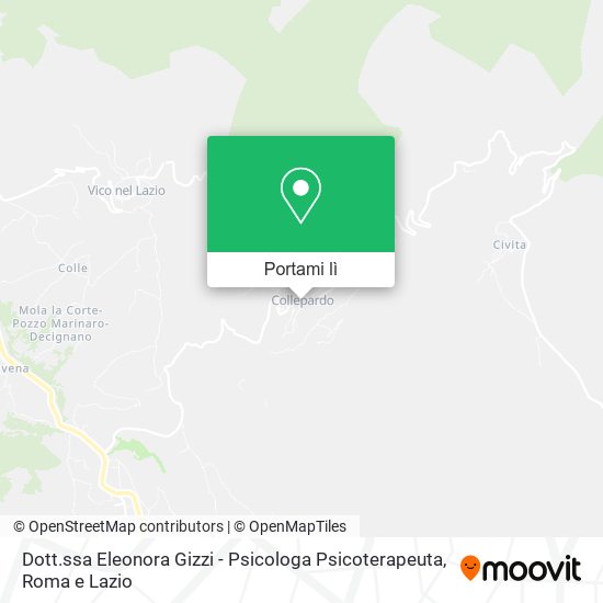 Mappa Dott.ssa Eleonora Gizzi - Psicologa Psicoterapeuta