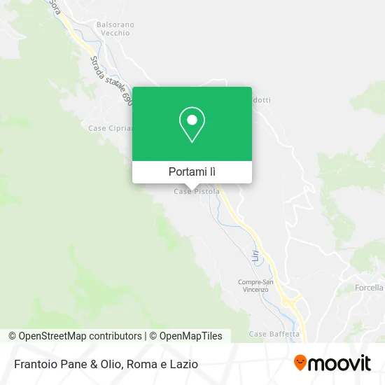 Mappa Frantoio Pane & Olio