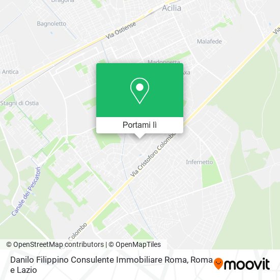 Mappa Danilo Filippino Consulente Immobiliare Roma