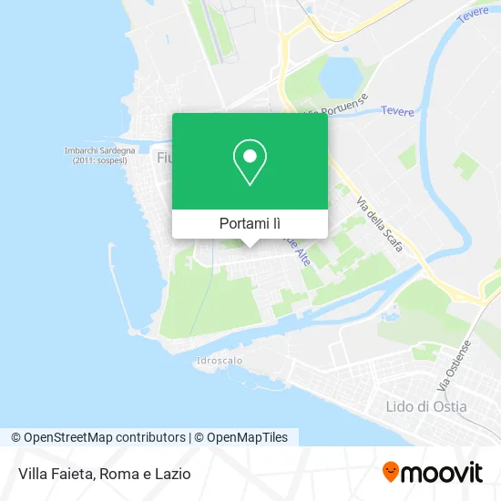 Mappa Villa Faieta