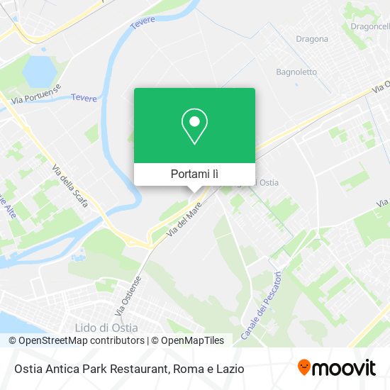 Mappa Ostia Antica Park Restaurant