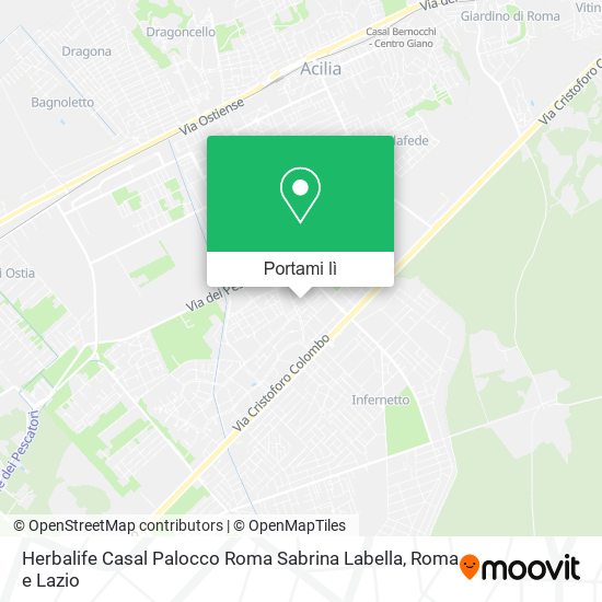 Mappa Herbalife Casal Palocco Roma Sabrina Labella