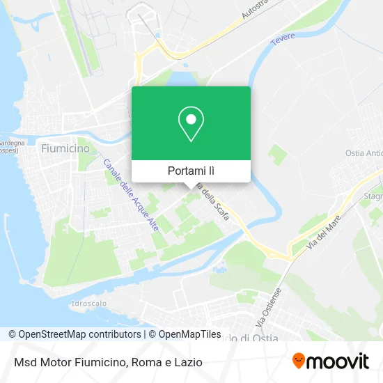 Mappa Msd Motor Fiumicino