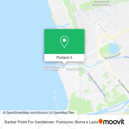 Mappa Barber Point For Gentlemen -Fiumicino