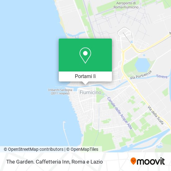 Mappa The Garden. Caffetteria Inn