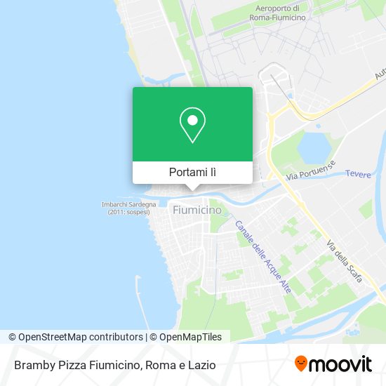 Mappa Bramby Pizza Fiumicino