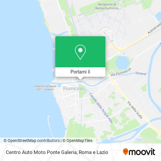 Mappa Centro Auto Moto Ponte Galeria