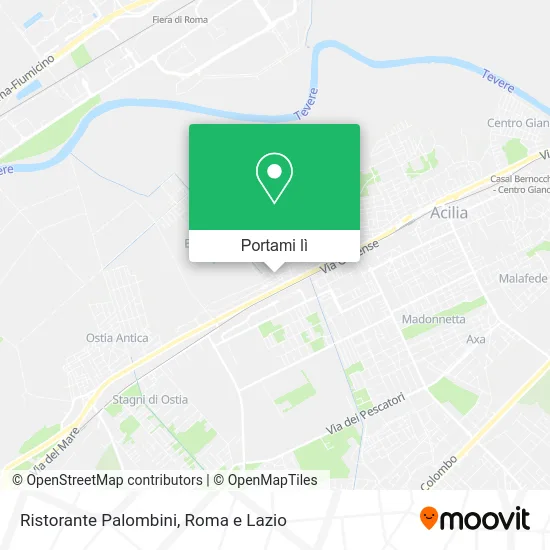 Mappa Ristorante Palombini