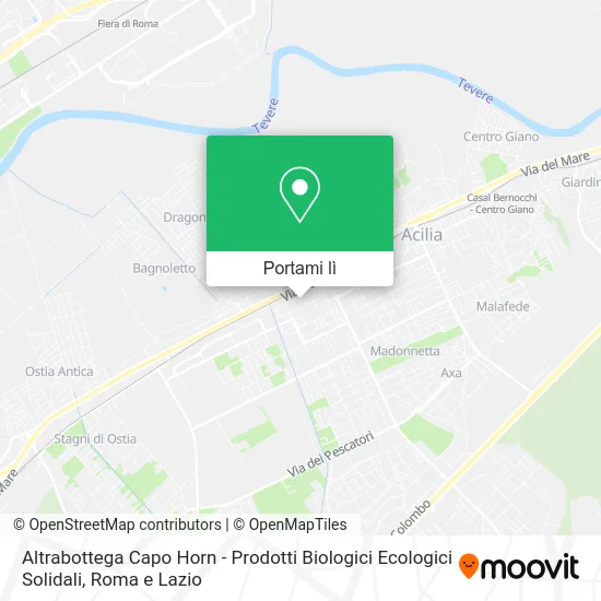 Mappa Altrabottega Capo Horn - Prodotti Biologici Ecologici Solidali