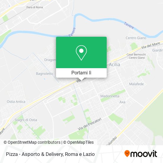 Mappa Pizza - Asporto & Delivery