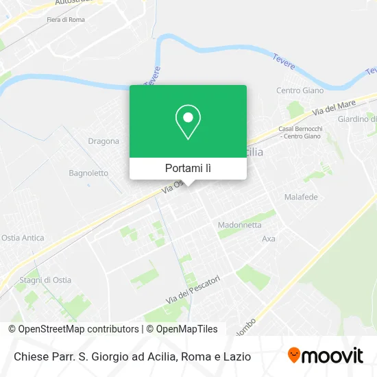 Mappa Chiese Parr. S. Giorgio ad Acilia