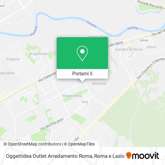 Mappa Oggettidea Outlet Arredamento Roma