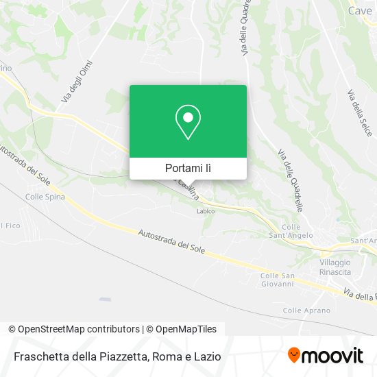 Mappa Fraschetta della Piazzetta