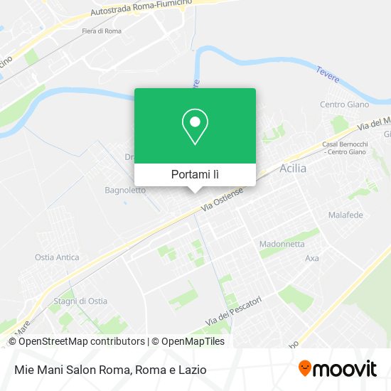 Mappa Mie Mani Salon Roma