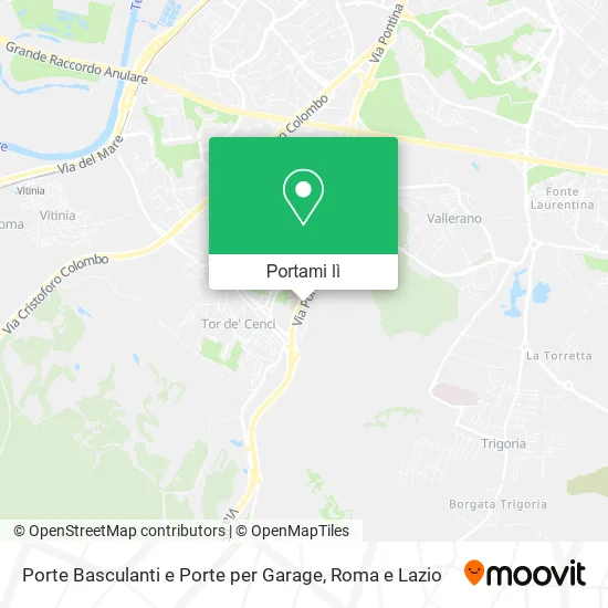 Mappa Porte Basculanti e Porte per Garage
