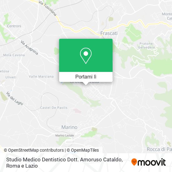 Mappa Studio Medico Dentistico Dott. Amoruso Cataldo