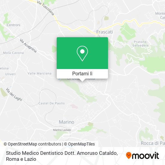 Mappa Studio Medico Dentistico Dott. Amoruso Cataldo