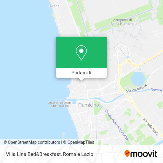 Mappa Villa Lina Bed&Breakfast