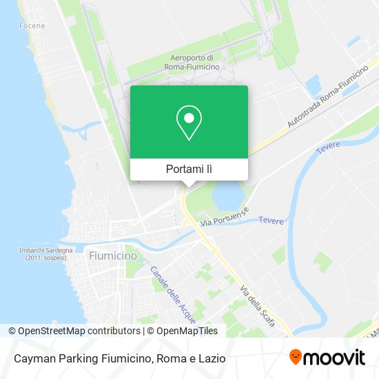 Mappa Cayman Parking Fiumicino