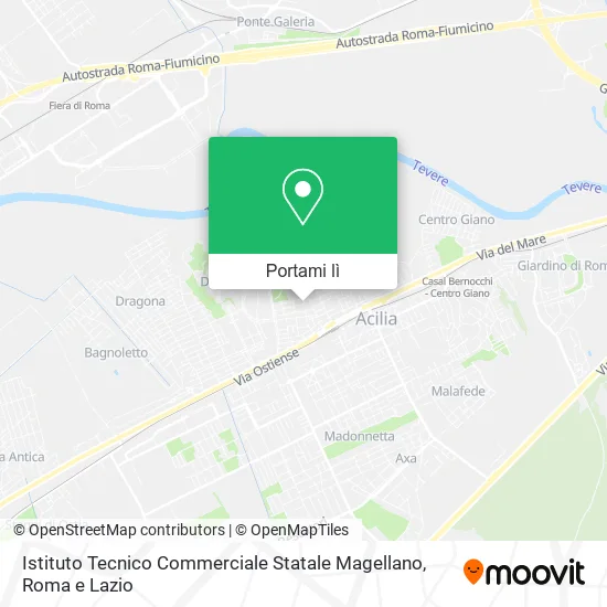 Mappa Istituto Tecnico Commerciale Statale Magellano