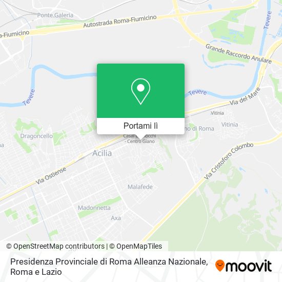 Mappa Presidenza Provinciale di Roma Alleanza Nazionale