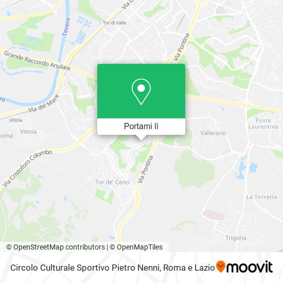 Mappa Circolo Culturale Sportivo Pietro Nenni