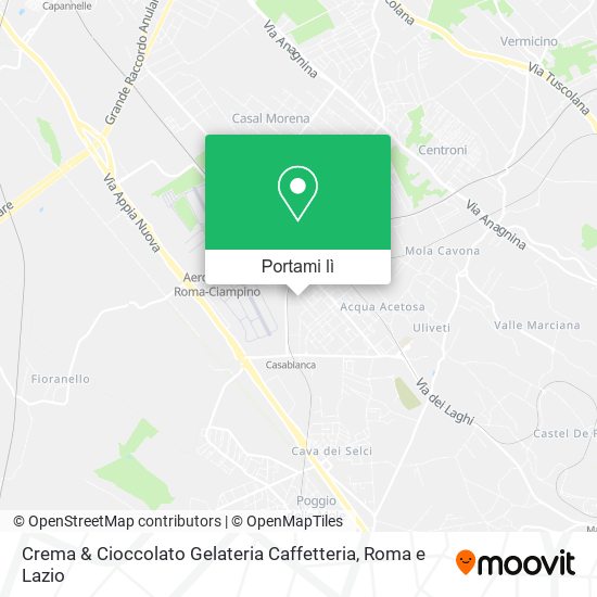 Mappa Crema & Cioccolato Gelateria Caffetteria