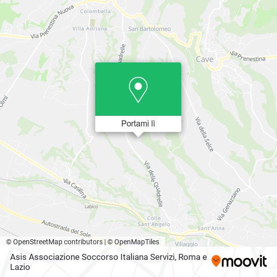 Mappa Asis Associazione Soccorso Italiana Servizi