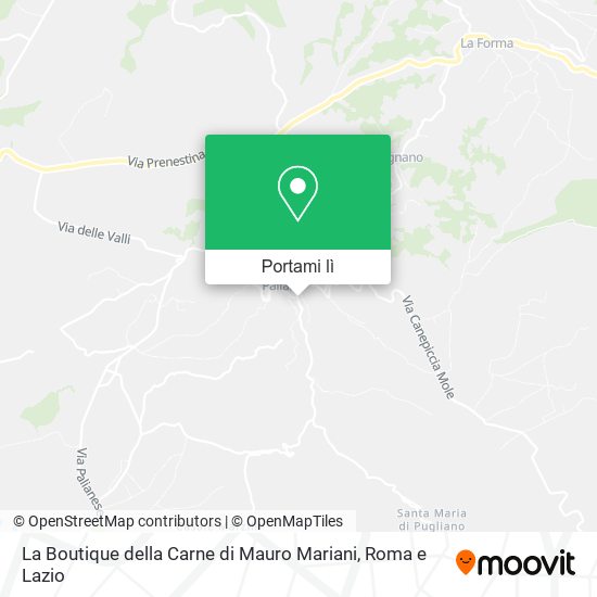 Mappa La Boutique della Carne di Mauro Mariani