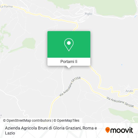 Mappa Azienda Agricola Bruni di Gloria Graziani