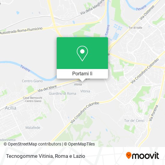 Mappa Tecnogomme Vitinia