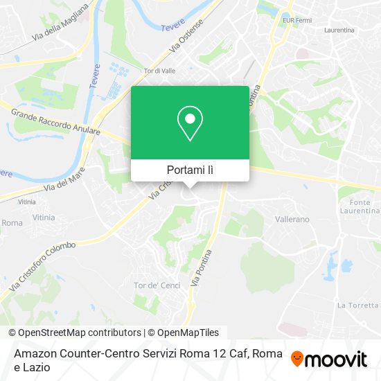 Mappa Amazon Counter-Centro Servizi Roma 12 Caf