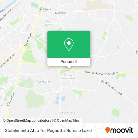Mappa Stabilimento Atac Tor Pagnotta
