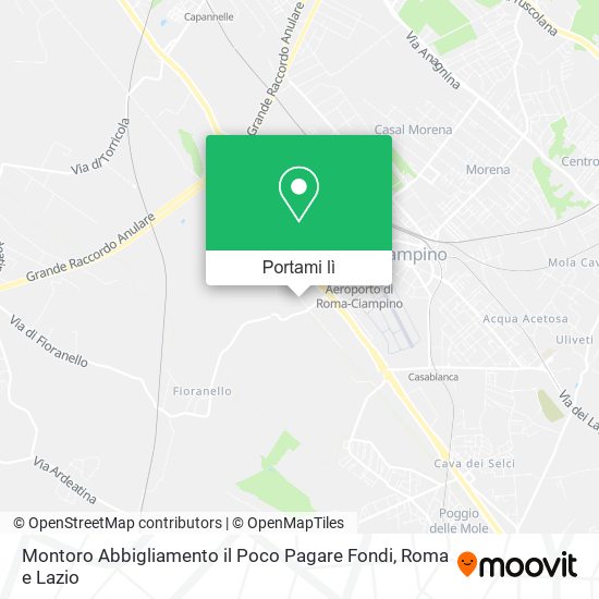 Mappa Montoro Abbigliamento il Poco Pagare Fondi