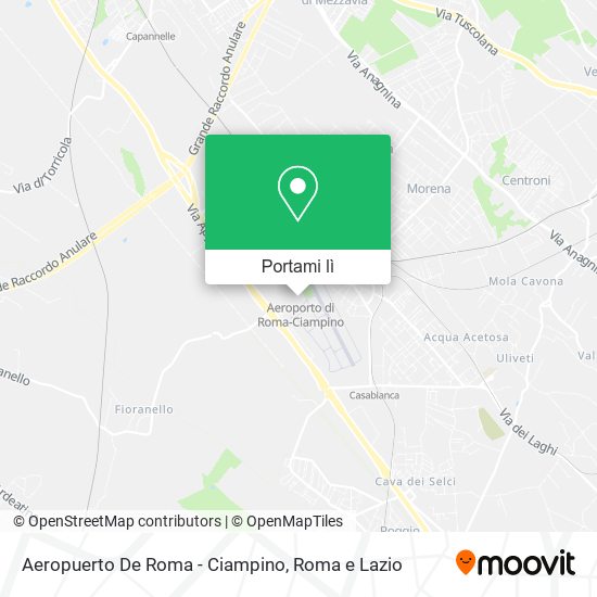 Mappa Aeropuerto De Roma - Ciampino