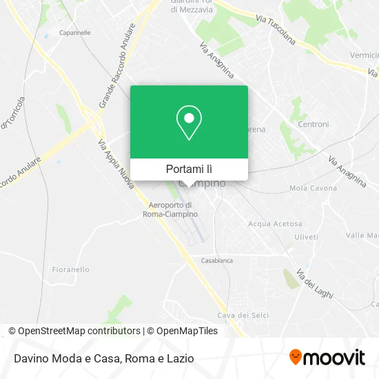 Mappa Davino Moda e Casa